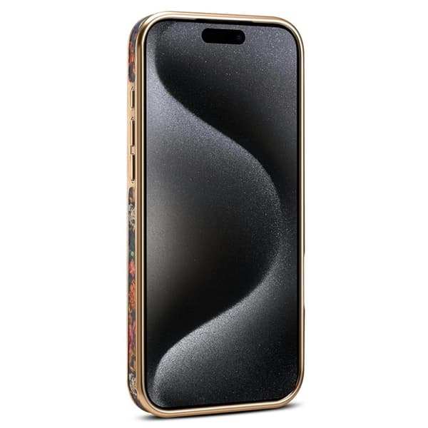 Mobilskal till iPhone 17 Pro Max MagSafe Electroplated Floral A22 - Lila Lila