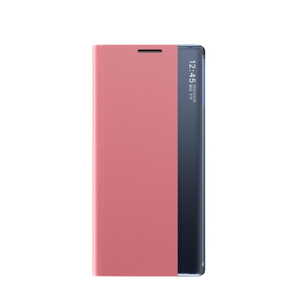 Galaxy S23 Plus Case Sleep Flip - vaaleanpunainen