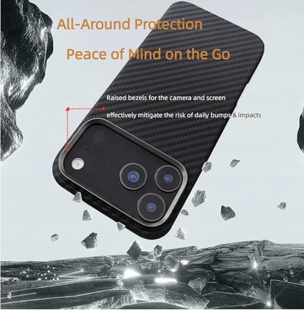 Mobilskal till iPhone 17 Pro MagSafe Kevlar - 600D Coarse