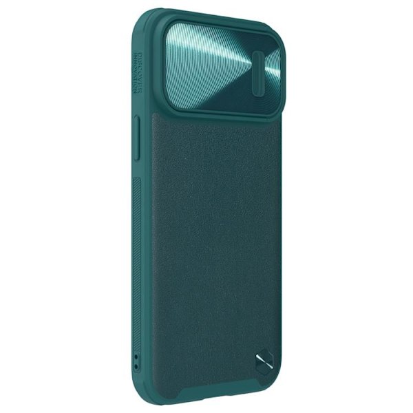 Nillkin iPhone 14 Pro Max Skal CamShield Läder S - Grön