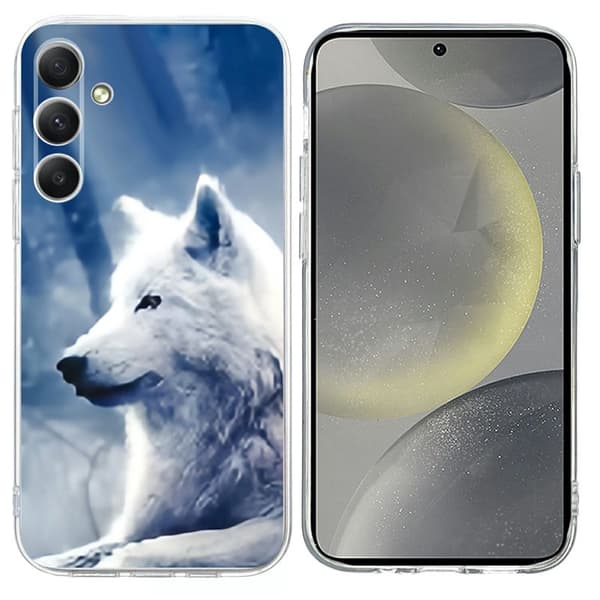 Mobilskal för Samsung Galaxy S26 Mönstertryck Stöttålig TPU - Vit