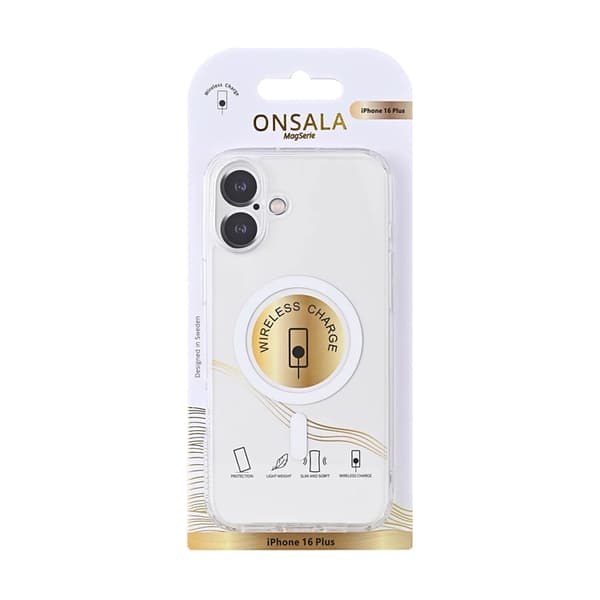 Onsala Telefontaske til iPhone 16 Plus MagSafe TPU - Gennemsigtig Transparent
