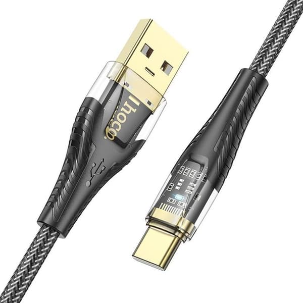 HOCO USB-A till USB-C Kabel 2.4A 1.2m U121 - Svart Svart