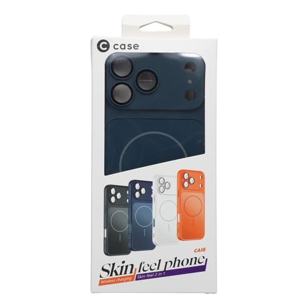 Mobilskal till iPhone 17 Pro Max MagSafe TPU + PC Skin Touch - Blå Blå