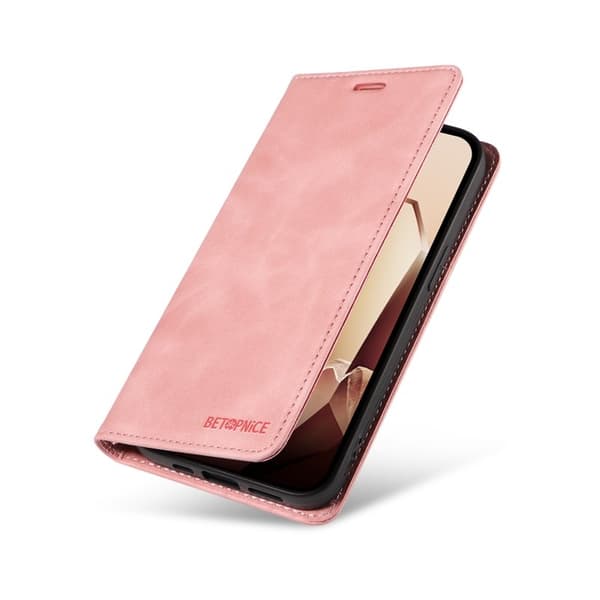 BETOPNICE 003 OnePlus 13 Plånboksfodral i Konstläder - Rosa