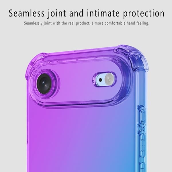 Mobilskal till iPhone Air Gradient Color TPU Anti-Drop - Blå/Rosa Blå
