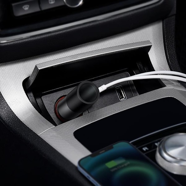 Baseus Billaddare USB Till USB-C 120W - Grå