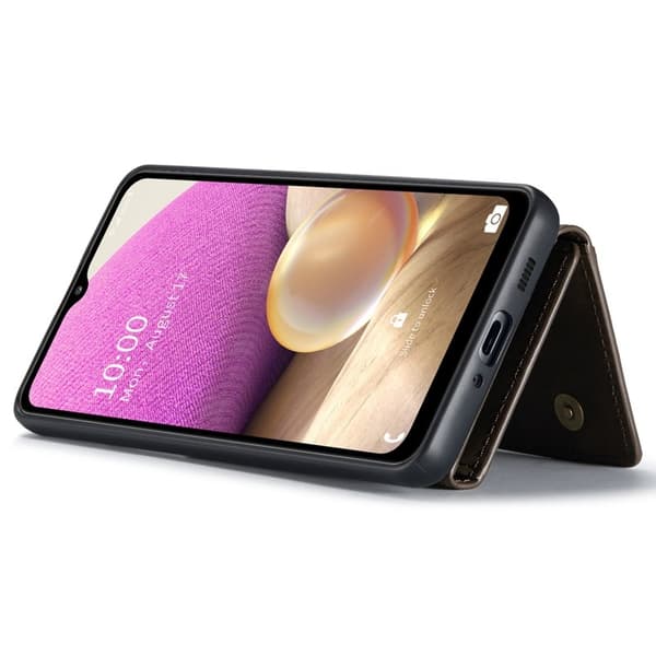 DG.MING 2 i 1 Stöttåligt Plånboksfodral Samsung Galaxy A33 5G Brun