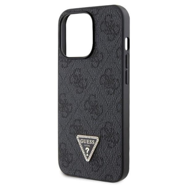 Guess iPhone 13 Pro Max Mobile Cover Crossbody 4G Metal Logo Musta