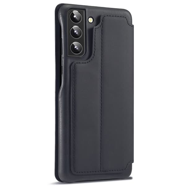 LC.IMEEKE Samsung Galaxy S22+ Plånboksfodral Konstläder - Svart