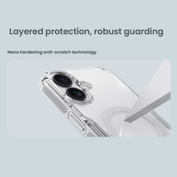 NILLKIN Nature Pro Series Mobilskal till iPhone 17 MagSafe TPU PC Grå