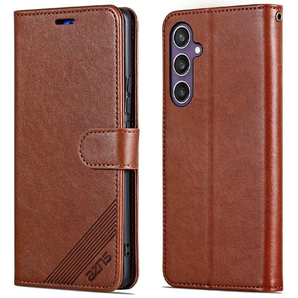 AZNS Samsung Galaxy A26 5G Plånboksfodral Anti-Scratch Konstläder - Brun