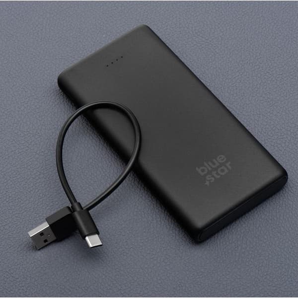 Blå Star Strømbank 10000 mAh 2A W1061 - Sort Black