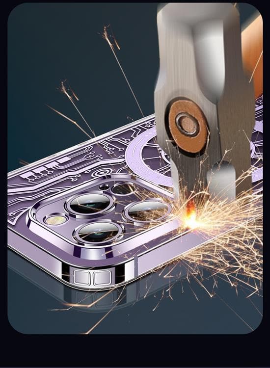Mobilskal till iPhone 14 Magsafe Mechanical - Lila Lila