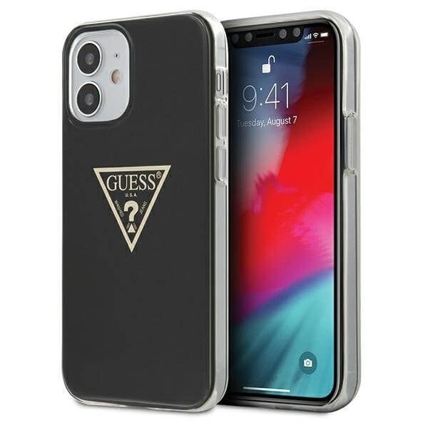 Guess Skal iPhone 12 mini Metallic Collection - Svart Svart