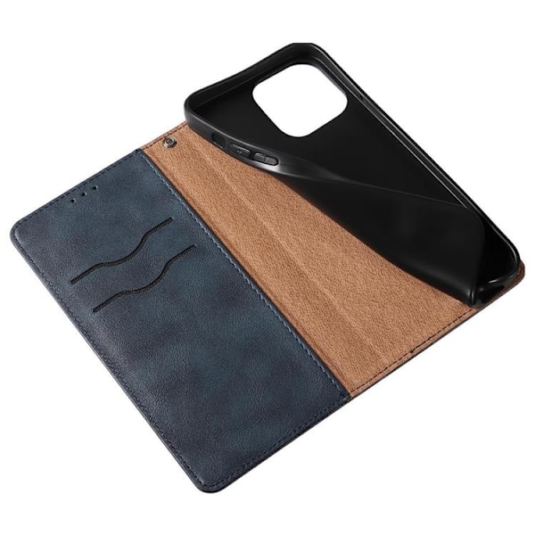 Galaxy S23 Plånboksfodral Magnet Strap - Blå