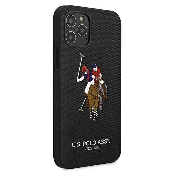 US Polo Polo Embroidery Collection Skal iPhone 12 Pro Max - Musta Black