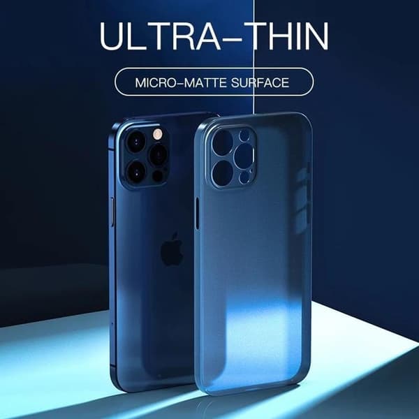 BOOM Zero Mobilskal till iPhone 15 Pro Ultra Slim - Frosted Transparent