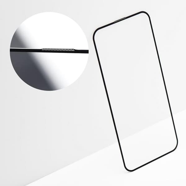 OG iPhone 15 Plus Härdat Glas Skärmskydd Premium - Svart Black