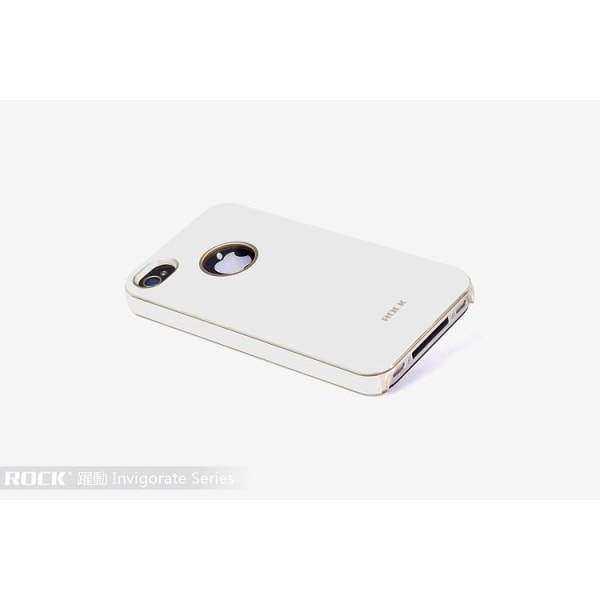 Rock Invigorate -sarjan Flexicase-kotelo Apple iPhone 4 / 4S:lle (Vi White