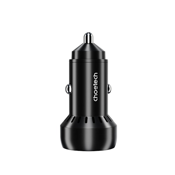 Choetech Billaddare 60W USB-C USB-A - Svart Svart