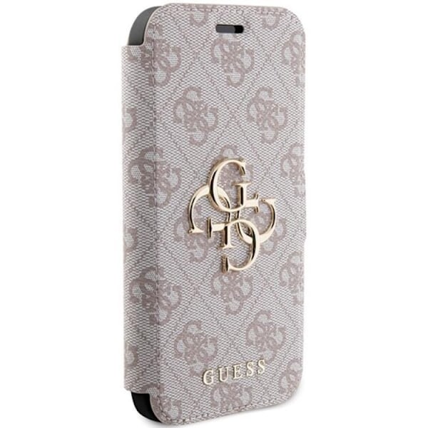Guess iPhone 15 Pro Max Plånboksfodral Metall Logo - Rosa