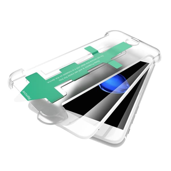 CoveredGear Easy App karkaistu lasinen näytönsuoja iPhone 8 Plus / White