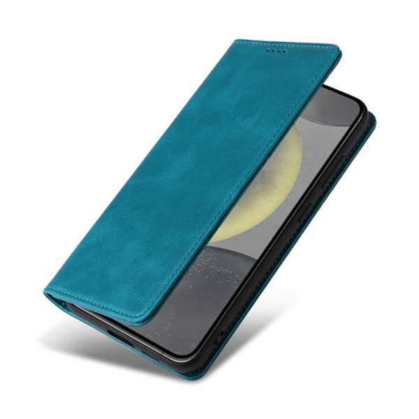 Plånboksfodral för Samsung Galaxy S26 Plus RFID Blocking Konstläder - Blå