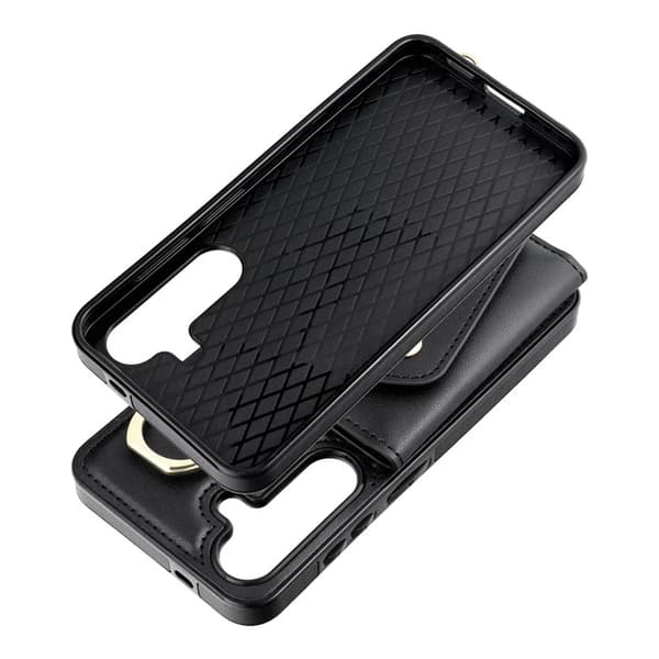 Telefontaske til Galaxy S25 Edge Wonder Kortholder - Sort Svart