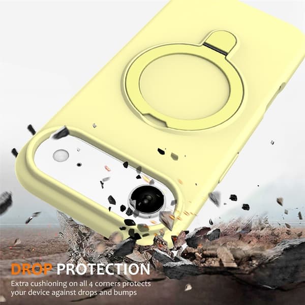 Mobilskal till iPhone Air MagSafe Kickstand PC + Silikon - Gul Gul