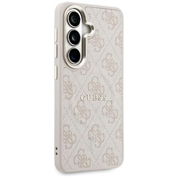 Guess Mobilskal För Galaxy S26 Plus MagSafe 4G Embossed Ring - Rosa Rosa