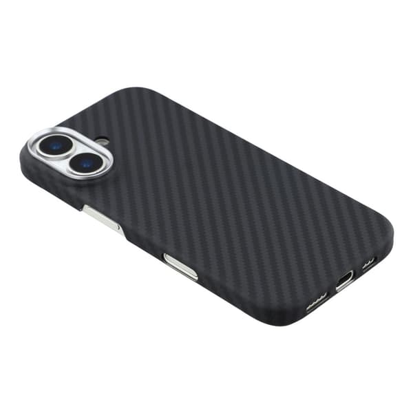 Mobilskal till iPhone 17 MagSafe Carbon Fiber - Svart/Grå Grå
