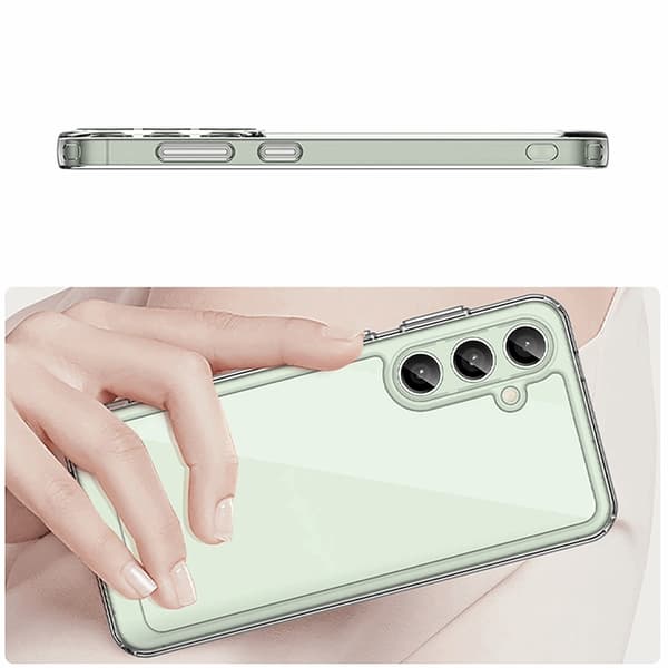 Mobilskal till Galaxy S24 FE Outer Space med Ram - Transparent Transparent