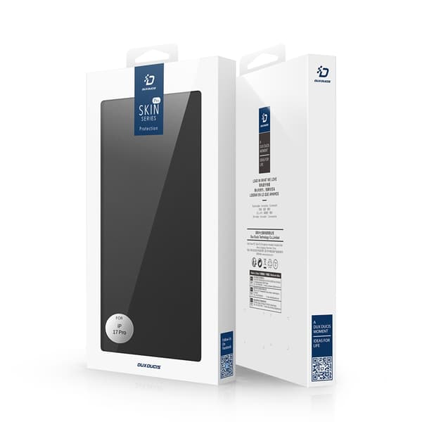 DUX DUCIS Skin Pro iPhone 17 Pro Plånboksfodral PU Läder Läder Svart