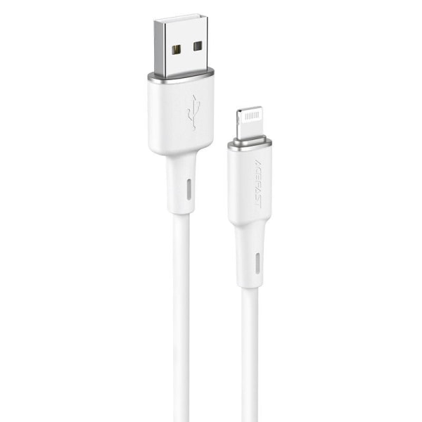 Acefast USB-Lightning-kaapeli 1,2 m - valkoinen
