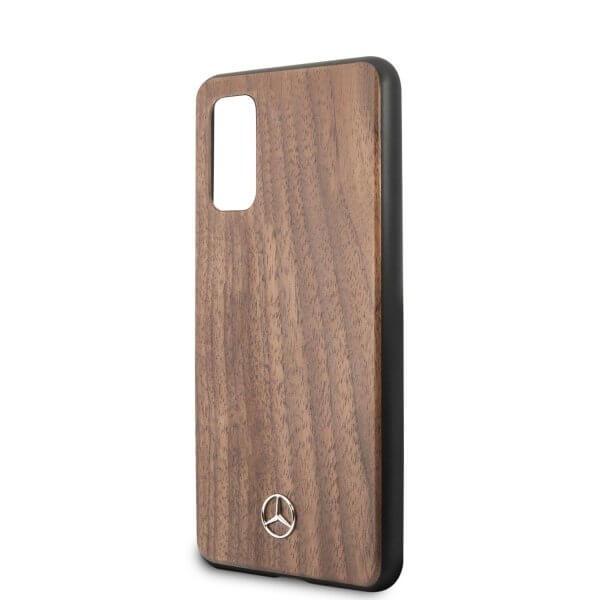 Mercedes Case S20 G980 Cover Wood Line Walnut Brown Brown