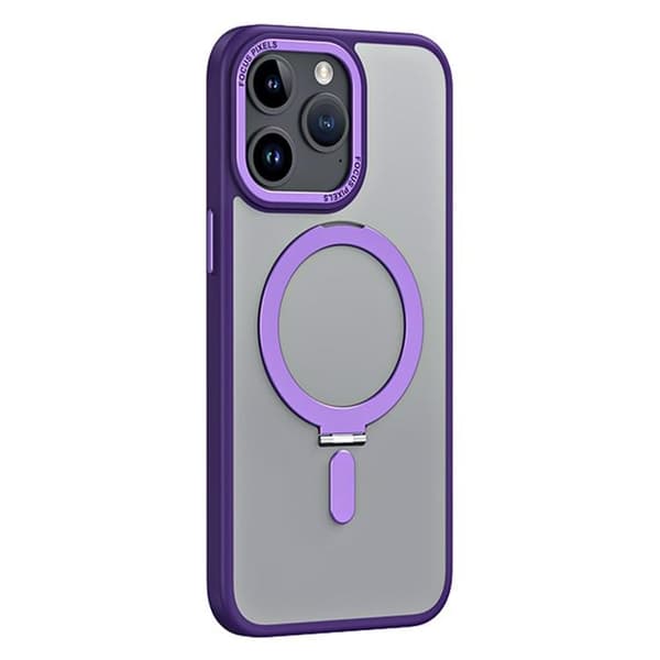 Mobilskal till iPhone 15 Pro Max Magsafe Kickstand - Lila Lila
