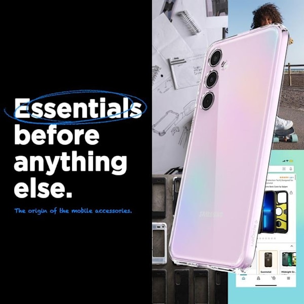 Spigen Galaxy A55 5G Mobilskal Ultra Hybrid - Crystal Clear