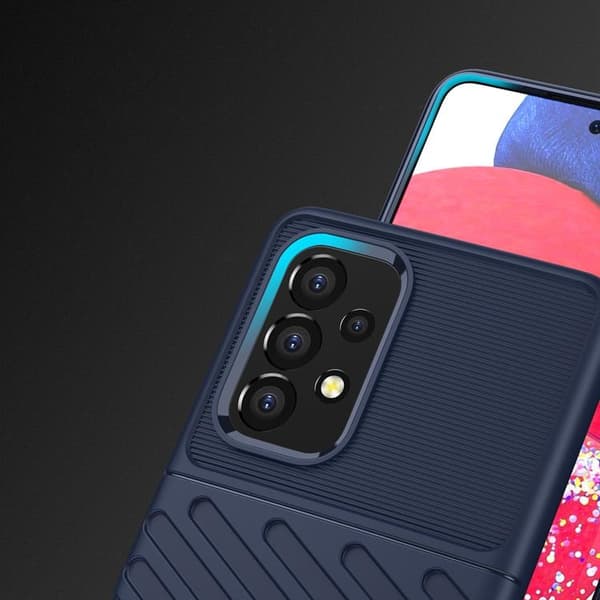 Thunder Flexible Armored Skal Galaxy A53 5G - Sininen Blå