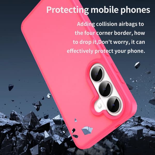Mobilskal för Samsung Galaxy S26 Plus Anti Drop TPU + PC - Rosa