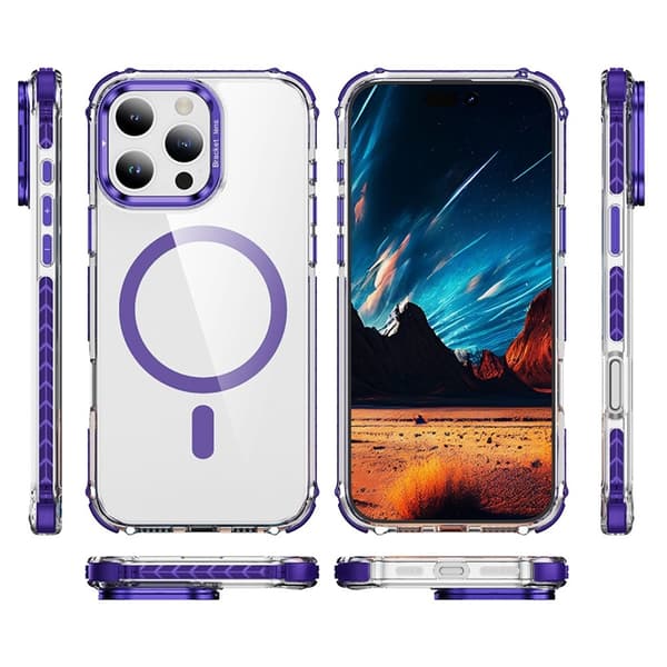 Mobilskal till iPhone 16 Pro MagSafe Kickstand - Lila Lila