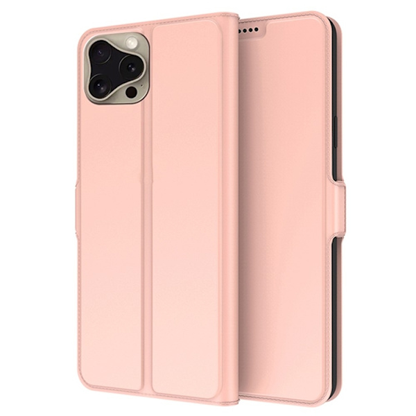 iPhone 16 Pro Plånboksfodral Shockproof Roséguld