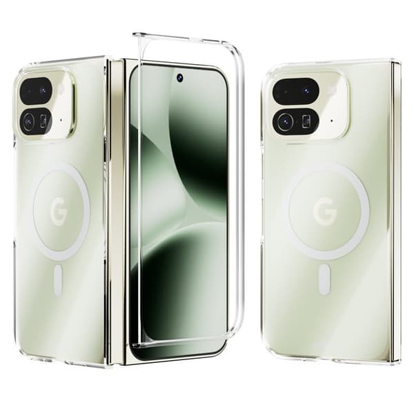 ABEEL Mobilskal till Google Pixel 10 Pro Fold Transparent PC Anti-Rip