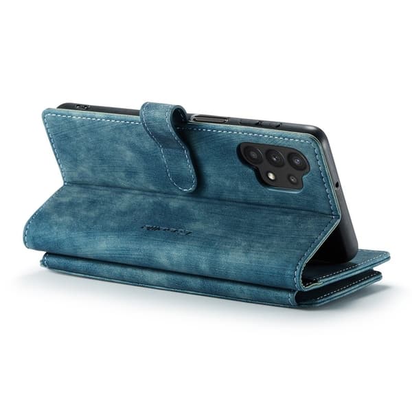 CASEME Konstläder Plånboksfodral för Samsung Galaxy A32/M32 5G - Blå