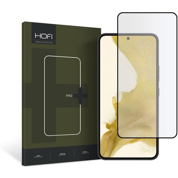 Hofi Galaxy S23 Hærdet Glas Skærmbeskytter Pro Plus - Sort Black