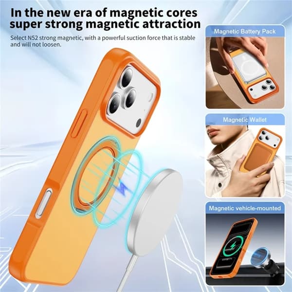 Mobilskal till iPhone 17 Pro Max Anti Drop Kickstand Svart