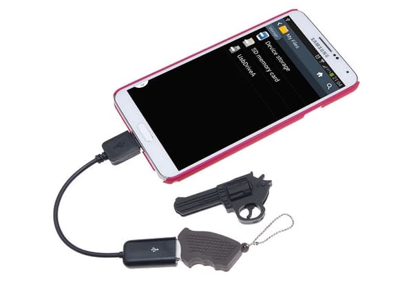 USB 2.0 USB Host / OTG Adapter Kabel for Samsung Galaxy Note 3 (Svart) Svart