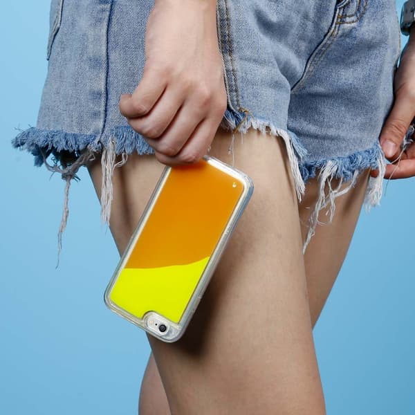 Liquid Neon Sand skal till iPhone 6/6s - Orange Orange