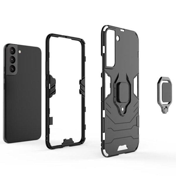 Ring Holder Kickstand Skal Galaxy S22 Plus 5G - Svart Svart