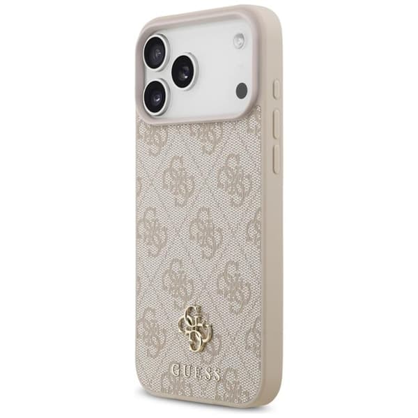 Guess Mobilskal till iPhone 17 Pro Max MagSafe 4G Small Classic Logo - Rosa Rosa